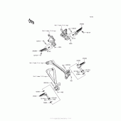 Схема узла: Подножки для Kawasaki ZX1000 Ninja ZX-10R