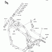 Схема вузла: Рама для Kawasaki VN1500 VN1500 Classic FI