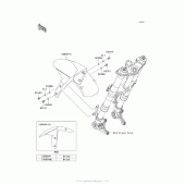 Схема вузла: Front Fender(S) для Kawasaki ZX1000 Ninja 1000 ABS