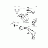 Схема вузла: Decals(Gray)(Blue) для Kawasaki ZX1000 Ninja 1000 ABS