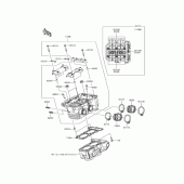 Схема вузла: Головка циліндра для Kawasaki EX250 Ninja 250