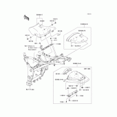 Схема вузла: Сидіння для Kawasaki EX250 Ninja 250R