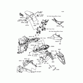 Схема вузла: Крило для Kawasaki ZR800 Z800