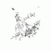 Схема вузла: Кріплення для Kawasaki EJ800 W800