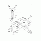 Схема узла: Задняя подвеска для Kawasaki ZX600 Ninja ZX-6R