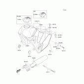 Схема вузла: Fuel tank(klx400-a2) для Kawasaki KLX400 KLX400SR