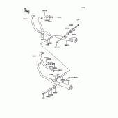 Схема узла: Выхлопная система для Kawasaki ZX400 Z400FII