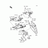 Схема вузла: Заднє крило для Kawasaki ER650 ER-6N