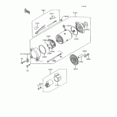 Схема узла: Starter motor(zg1200-b6) для Kawasaki ZG1200 Voyager XII
