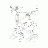 Схема узла: Suspension для Kawasaki KLX250 KLX250
