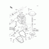 Схема узла: Комплектующие карбюратора для Kawasaki ZX1100 Ninja ZX-11