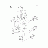 Схема вузла: Crankshaft/piston(s) для Kawasaki KMX125