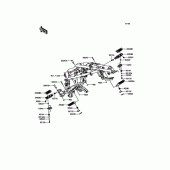 Схема вузла: Підніжки для Kawasaki KLE250 Versys-X 250 ABS