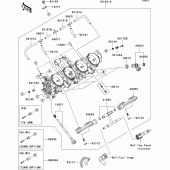 Схема узла: Throttle для Kawasaki ZX600 Ninja ZX-6R