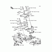 Схема вузла: Заглушка сидіння (Опція) для Kawasaki KLE650 Versys 650 ABS