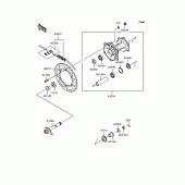 Схема вузла: Заднє колесо & Привідний ланцюг для Kawasaki KLX250 KLX250SR