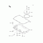 Схема вузла: Масляний піддон для Kawasaki EX500 GPZ500S