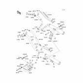 Схема узла: Выхлопная система (s) для Kawasaki VN1500 Vulcan 1500 Mean Streak