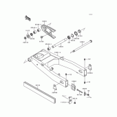 Схема узла: Задний рычаг (Маятник) для Kawasaki ZX600 Ninja ZX-6