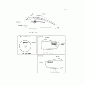 Схема вузла: Decals(black)(p2h) для Kawasaki VN1500 VN1500 Mean Streak