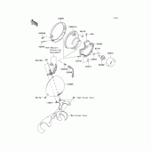 Схема вузла: Headlight(s) для Kawasaki VN2000 VN2000 Classic