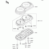 Схема узла: Meter(s) для Kawasaki ZX900 Ninja ZX-9R