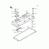 Схема узла: Клапанная крышка для Kawasaki ZX1200 Ninja ZX-12R