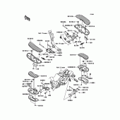 Схема узла: Подножки для Kawasaki VN1700 VN1700 Classic Tourer ABS