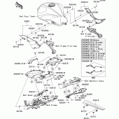 Схема вузла: Side covers/chain cover(1/2)(l8f-las) для Kawasaki ZR750 Z750