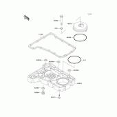 Схема вузла: Масляний піддон для Kawasaki ZR750 ZR-7