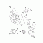 Схема узла: Масляный насос для Kawasaki KLX110 KLX110
