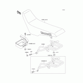 Схема узла: Сиденье для Kawasaki KLX250 KLX250SR