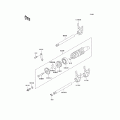 Схема узла: Переключение/вилка переключения для Kawasaki KZ1000 Police