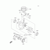 Схема узла: Crankshaft/piston для Kawasaki KLX400 KLX400R