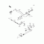 Схема вузла: Перемикач передач для Kawasaki BN125 Eliminator