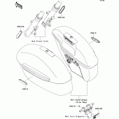 Схема вузла: Reflectors для Kawasaki VN1700 Vulcan 1700 Voyager