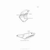 Схема вузла: Decals (Ebony)(Egf) для Kawasaki KL650 KLR650