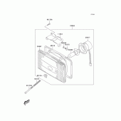 Схема вузла: Фара для Kawasaki KLX400 KLX400R