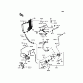 Схема вузла: Water Pipe для Kawasaki ZX1400 Ninja ZX-14R ABS