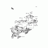 Схема вузла: Заглушка сидіння (Опція) для Kawasaki KLE650 Versys 650 ABS
