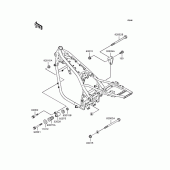 Схема узла: Крепление двигателя для Kawasaki ZR1100 Zephyr 1100