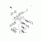 Схема вузла: Задній важіль (маятник) для Kawasaki KLX450 KLX450R