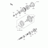 Схема вузла: Secondary shaft для Kawasaki ZX600 GPX600R