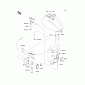 Схема вузла: Fuel evaporative system для Kawasaki VN1500 Vulcan 1500 Classic