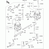 Схема вузла: Карбюратор(1/2) для Kawasaki ER500 ER-5