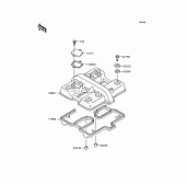 Схема вузла: Клапанна кришка для Kawasaki KLE400