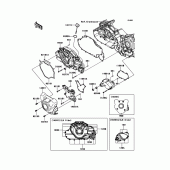 Схема узла: Left Engine Cover(s) для Kawasaki VN1700 VN1700 Classic Tourer ABS