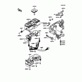 Схема вузла: Meter(s) для Kawasaki KMX125