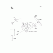 Схема вузла: Brake pedal/torque link для Kawasaki ZX750 Ninja ZX-7R