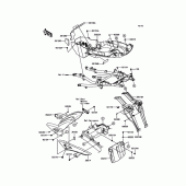 Схема вузла: Заднє крило для Kawasaki KLZ1000 Versys 1000 LT